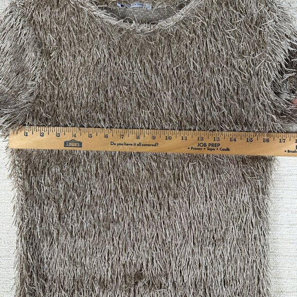 Zara Trafaluc eyelash Fringe Short Sleeve Top M Fairy Grunge Baddie Punk Rocker - Picture 8 of 10